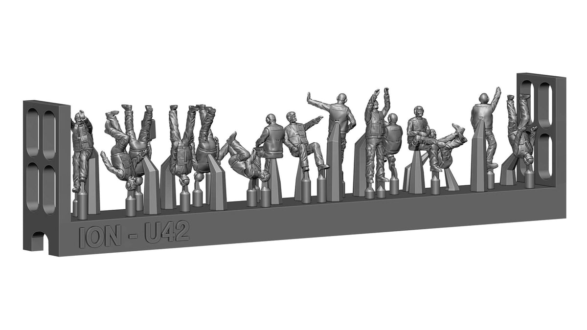 ION Model U200-004 1:200 Modern US Navy - Carrier personel & pilots