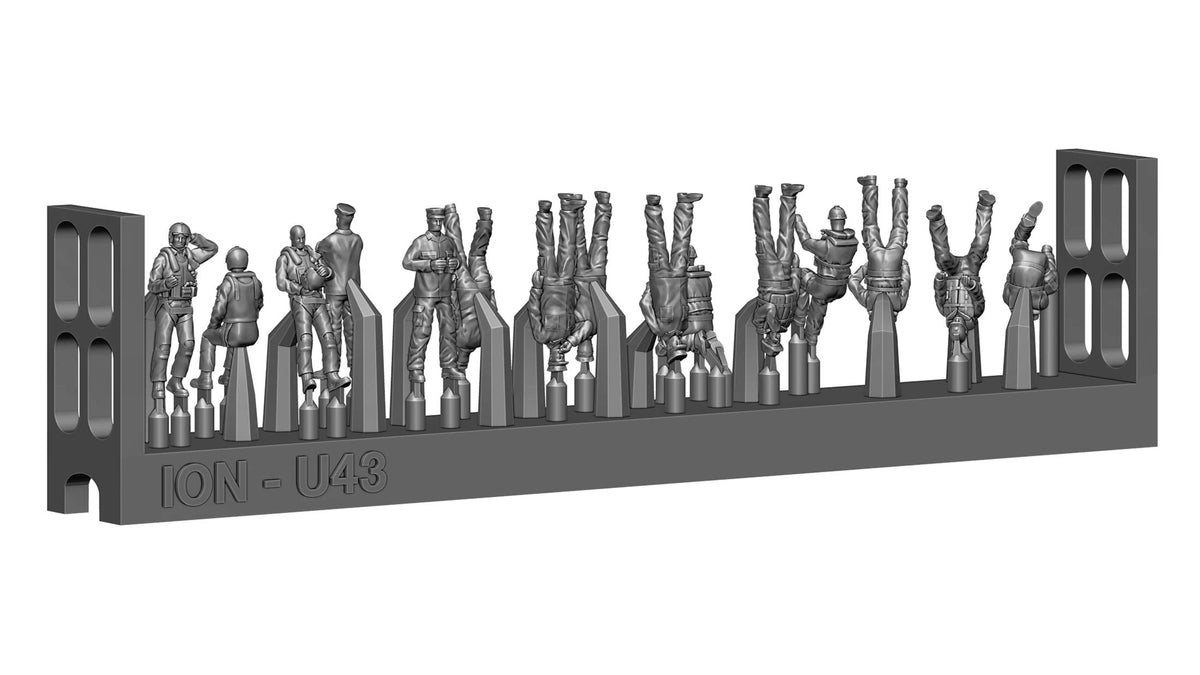 ION Model U200-004 1:200 Modern US Navy - Carrier personel & pilots
