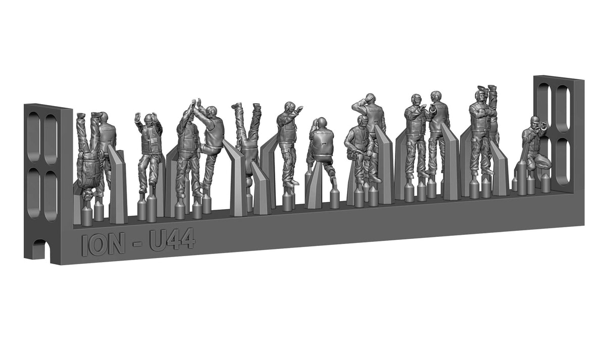 ION Model U200-004 1:200 Modern US Navy - Carrier personel & pilots