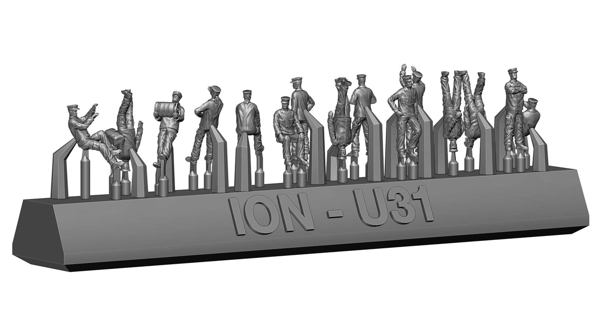 ION Model U350-003 1:350 Modern US Navy - Ship crew