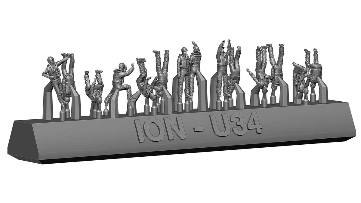 ION Model U350-003 1:350 Modern US Navy - Ship crew
