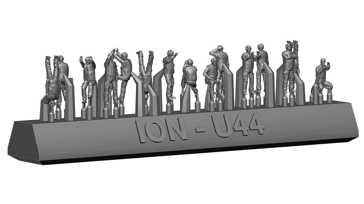 ION Model U350-004 1:350 Modern US Navy - Carrier personnel & pilots