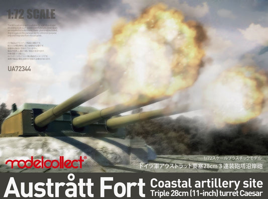 Modelcollect UA72344 1:72 Austratt fort coastal artillery site triple 28cm turret Caesar