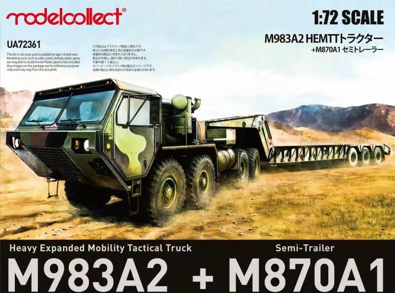 Modelcollect UA72361 1:72 M983A2 HEMTT Tractor & M870A1 Semi-trailer