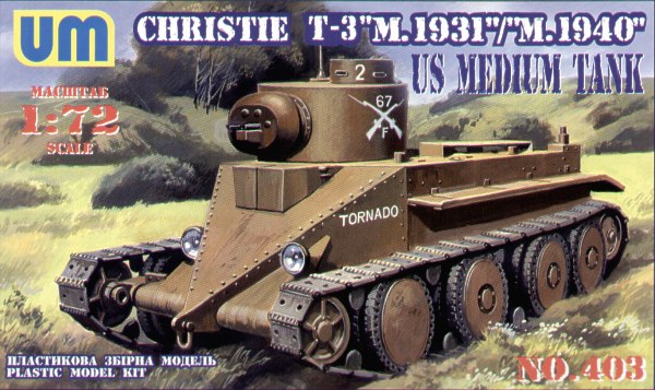 UM-MT 403 1:72 T-3 Christie U.S. Medium Tank