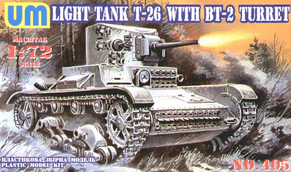 UM-MT 405 1:72 Soviet T-26/Soviet BT-2 Light Tank