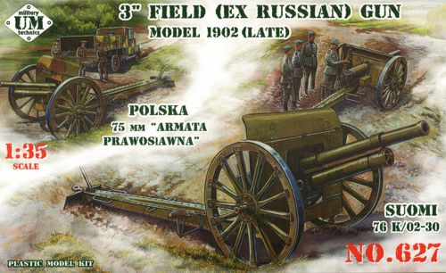 UM-MT 627 1:35 3" Field (Ex. Russian) Gun Model 1902 (Late)