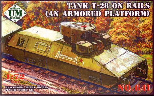 UM-MT 641 1:72 Soviet T-28 on Rails (an Armored Platform)