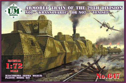 UM-MT 647 1:72 Armored Train of the 29th-Division (1-'Krasnoyarec', 2-'YENISEY')