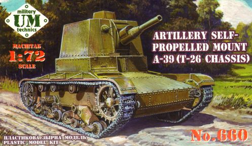 UM-MT 660 1:72 A-39 (T-26 Chassis) Soviet Self-Propelled Gun