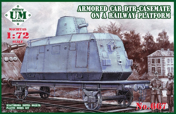 UM-MT 667 1:72 Armored Car DTR - Casemate on Railway Platform