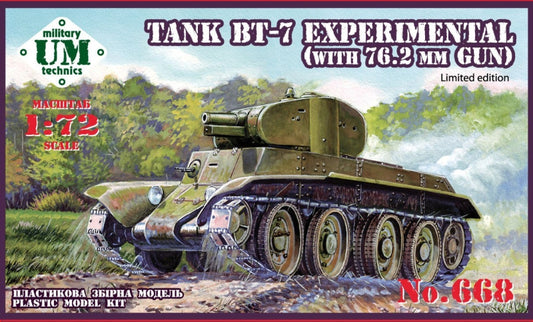 UM-MT 668 1:72 Soviet BT-7 'Experimental' with 76,2mm Gun (Limited Edition)