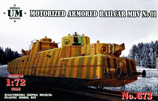 UM-MT 673 1:72 Motorized Armored Railcar MBV No.01