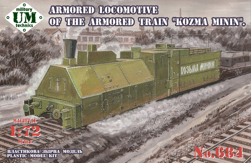 UM-MT 684 1:72 Armored Locomotive of the Armored Train 'Kozma Minin'