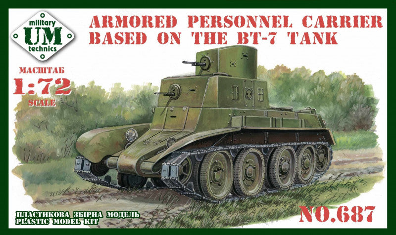 UM-MT 687 1:72 Armored Personnel Carrier based on the BT-7 Tank