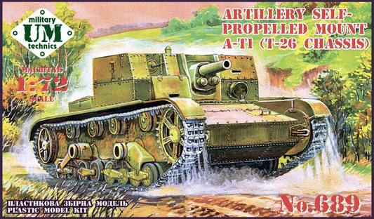 UM-MT 689 1:72 AT-1 Soviet Artillery Self-Propelled Gun - Rubber Tracks