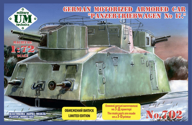 UM-MT 702 1:72 Panzertribwagen No.17 German motorized armored car