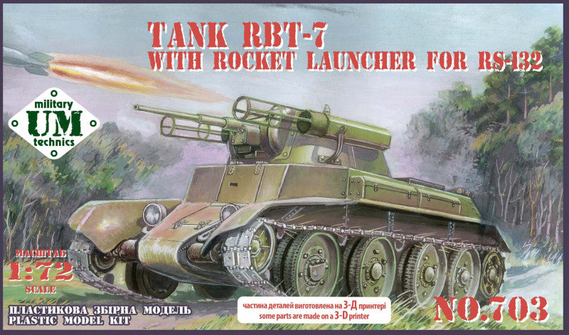 UM-MT 703 1:72 RBT-7 tank with rocket launcher for RS-132