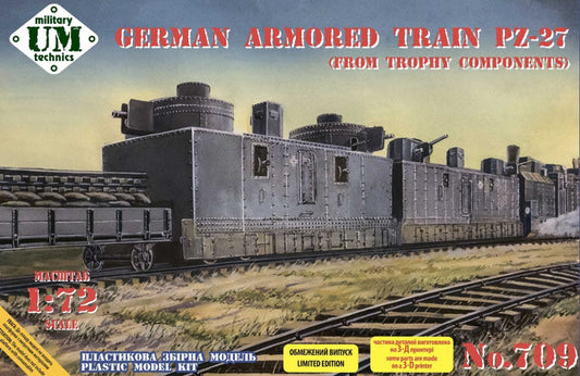 UM-MT 709 1:72 German armored train PZ-27 (trophy components)