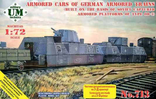 UM-MT 713 1:72 Armored platforms of German armored trains