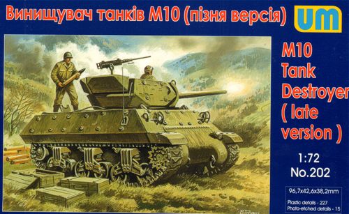 Unimodel 202 1:72 M10 Tank Destroyer (Late Version)