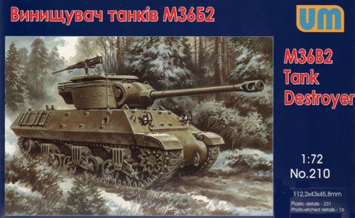 Unimodel 210 1:72 M36B2 Jackson Tank Destroyer