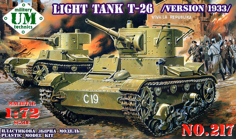 UM-MT 217 1:72 Soviet T-26 wz. 1933 (ex SKIF)