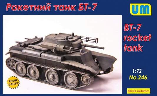 Unimodel 246 1:72 Soviet BT-7 Rocket Tank