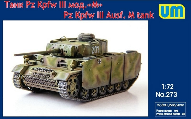 Unimodel 273 1:72 Pz.Kpfw.III Ausf.M