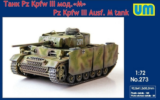 Unimodel 273 1:72 Pz.Kpfw.III Ausf.M