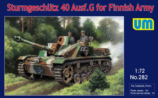 Unimodel 282 1:72 Sturmgeschutz/StuG 40 Ausf.G for Finnish Army