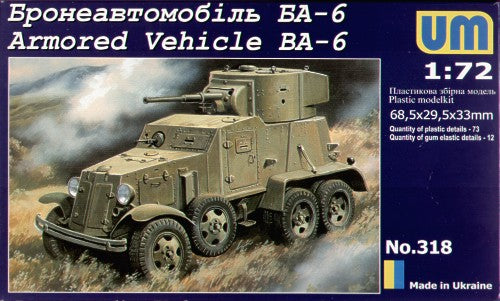 Unimodel 318 1:72 Soviet BA-6 Armoured Car
