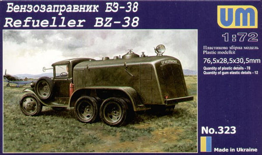 Unimodel 323 1:72 BZ-38 Fuel Truck based on Soviet GAZ AAA