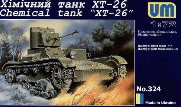 UM-MT 324 1:72 XT-26 Chemical Tank Flame Thrower