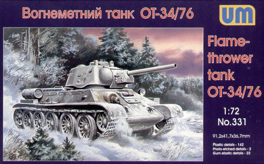 Unimodel 331 1:72 Soviet OT-34 Flamethrower (T-34/76)