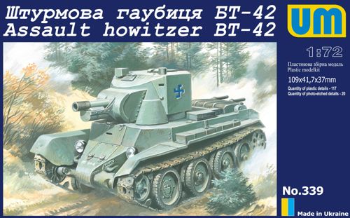 Unimodel 339 1:72 BT-42 Finnish Tank