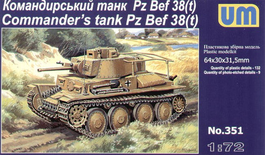 Unimodel 351 1:72 Pz.Bef 38(t) Commanders Tank