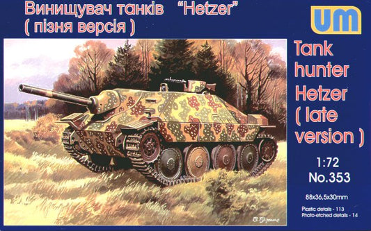 Unimodel 353 1:72 Jagdpanzer 38(t) 'Hetzer' Late Version