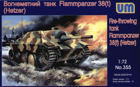 Unimodel 355 1:72 Jagdpanzer 38(t) 'Hetzer' Flammpanzer 38