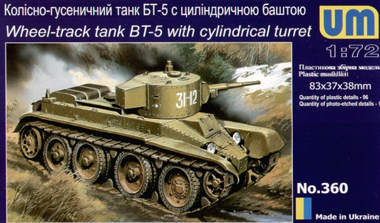 UM-MT 360 1:72 Soviet BT-5 Wheel/Tracks Soviet Tank