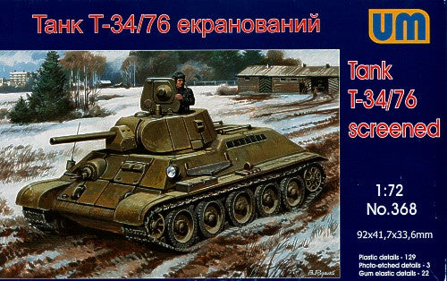 Unimodel 368 1:72 Soviet T-34/76-E Screened