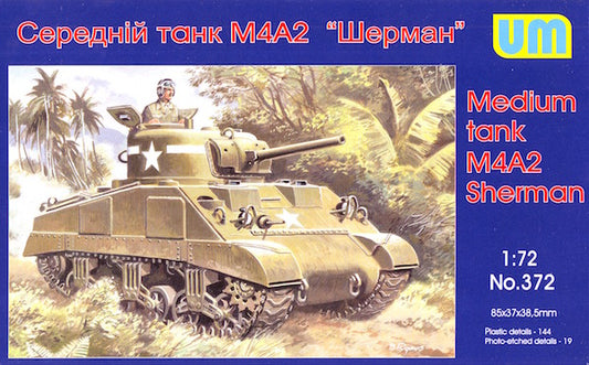 Unimodel 372 1:72 M4A2 (75) Sherman Medium Tank