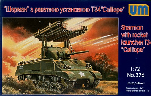 Unimodel 376 1:72 Sherman with T3 'Calliope' Rocket Launcher