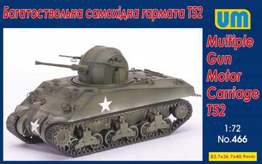 Unimodel 466 1:72 T52 Multiple Gun Motor Carriage