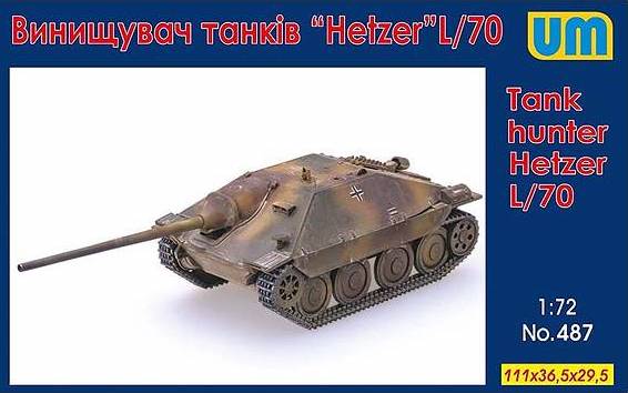 Unimodel 487 1:72 Hetzer L/70 tank hunter