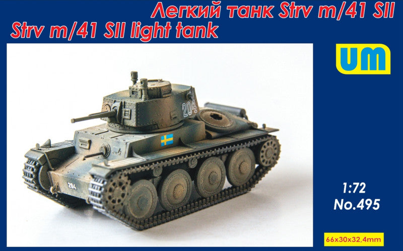 Unimodel 495 1:72 Strv m/41 SII Swedish light tank