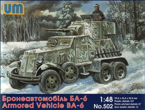 Unimodel 502 1:48 Soviet BA-6 Armored Car