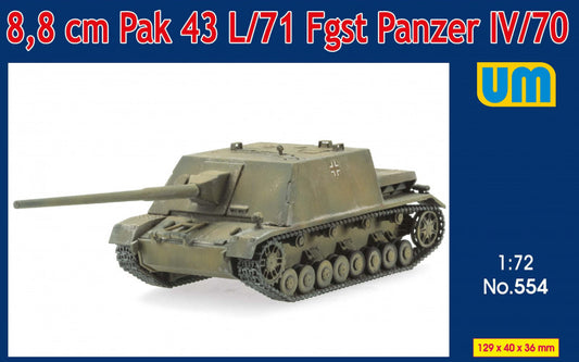 Unimodel 554 1:72 Panzer IV/70 8,8cm Pak43L/71 Fgst