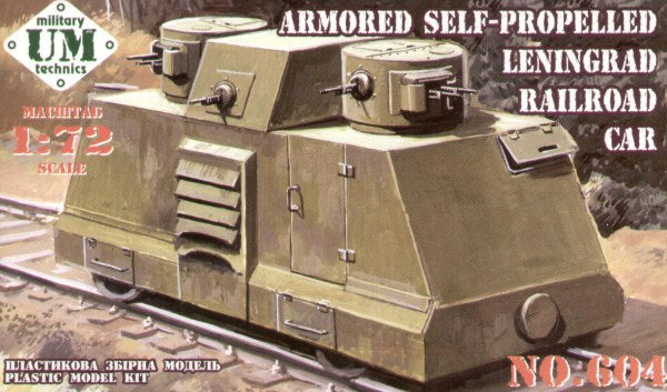 UM-MT 604 1:72 Armoured Self-Propelled Leningrad Railroad Car