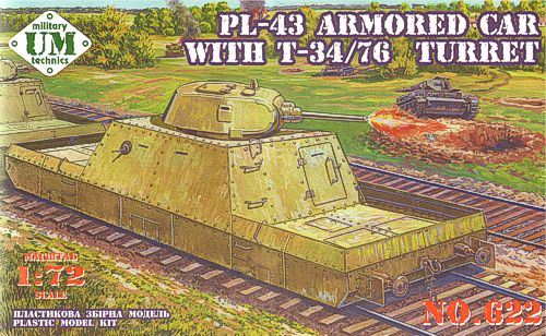 UM-MT 622 1:72 PL-43 Armoured Car with T-34/76 Turret